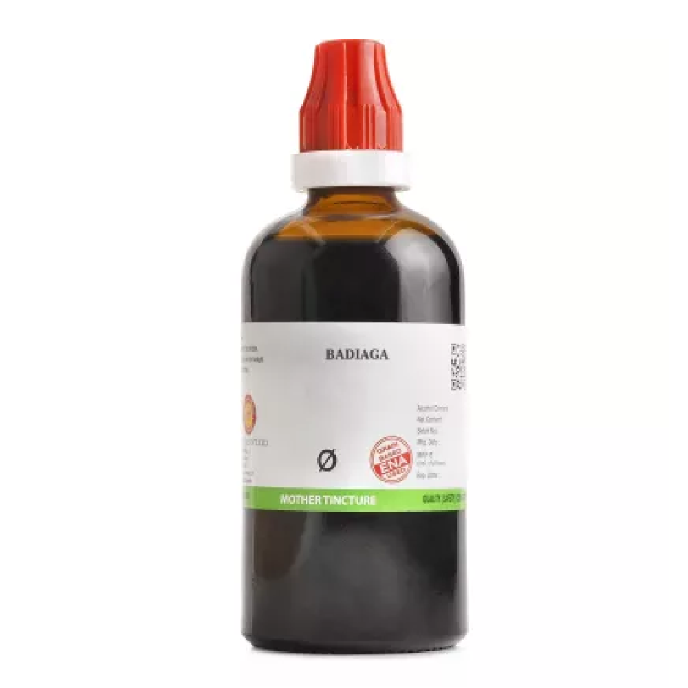 BJain Badiaga 1X (Q) Mother Tincture (100ml) For Dandruff, Thyroid, Hair Fall