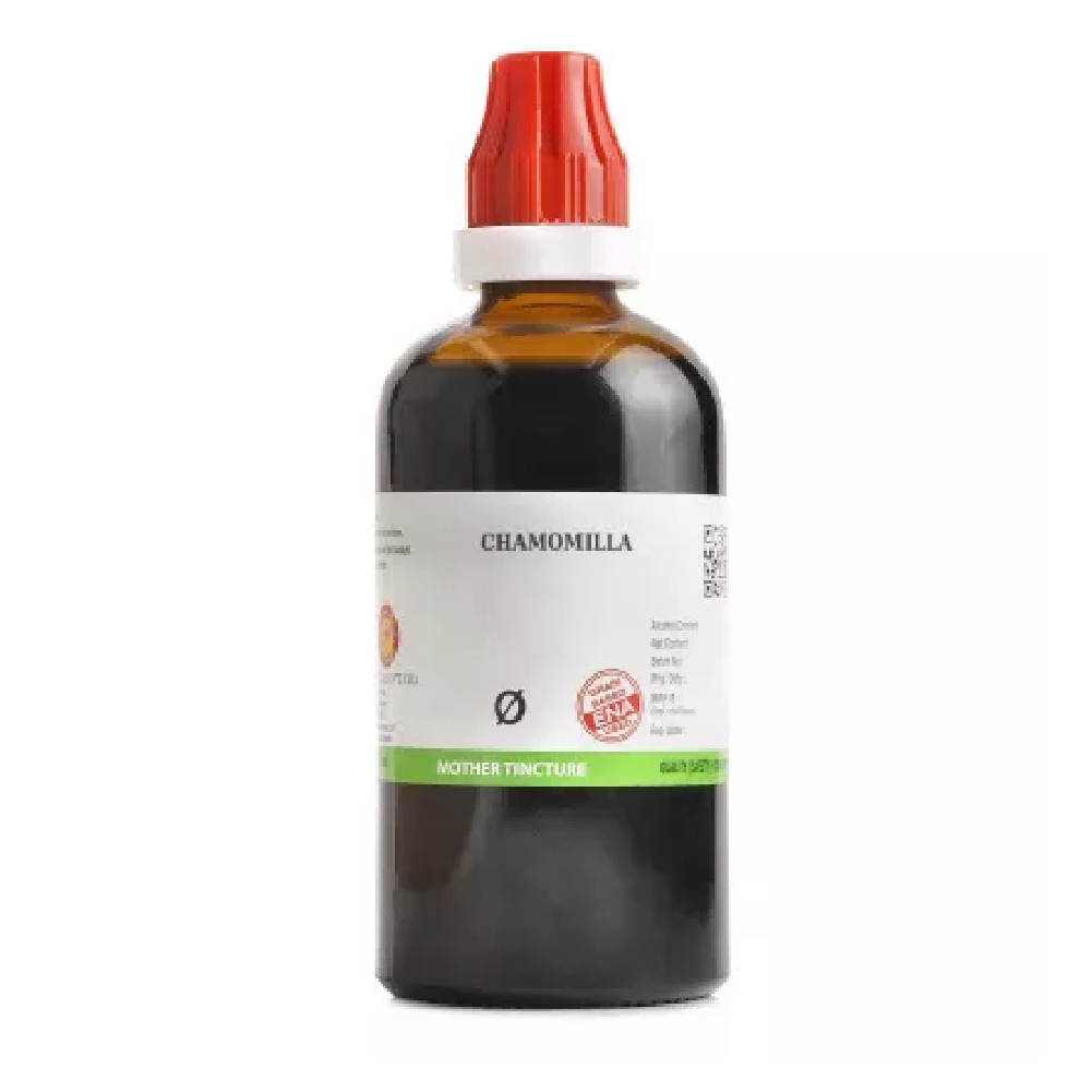 BJain Chamomilla 1X (Q) Mother Tincture (100ml) For Sciatica, Toothache, Stiff joints