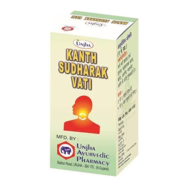 Unjha Kanth Sudharak Vati 10 gm x 3 For asthma, respiratory tract, throat problems, cough