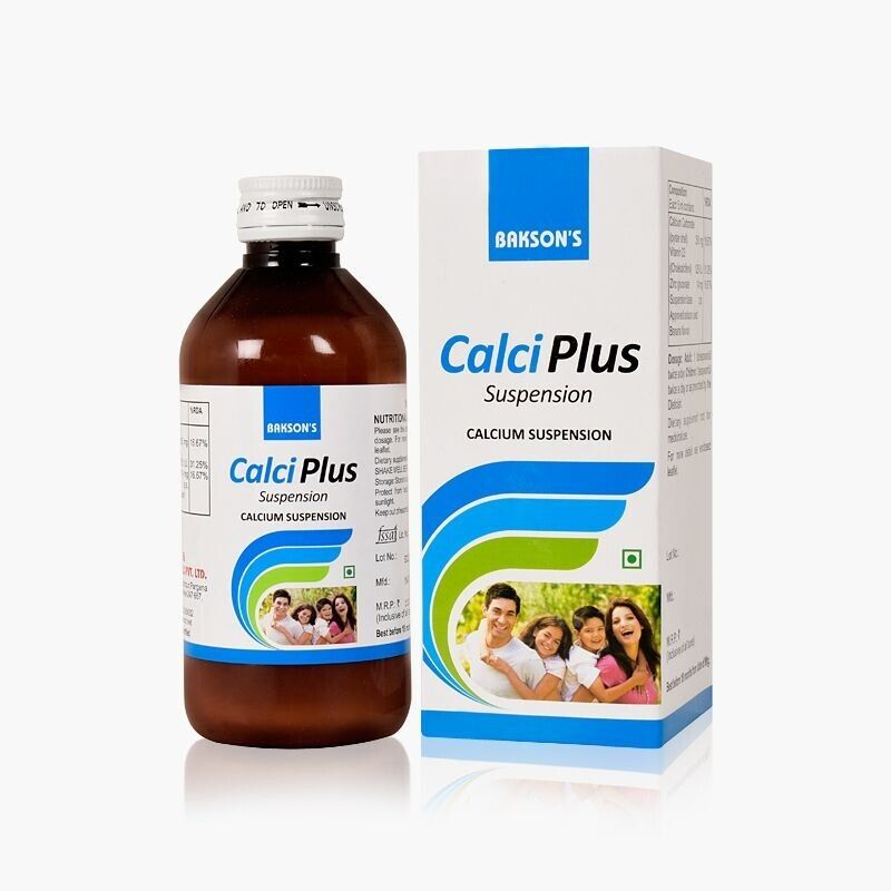 Bakson’s Calci Plus (200ml) for Low Calcium Levels 100% Safe & Effective