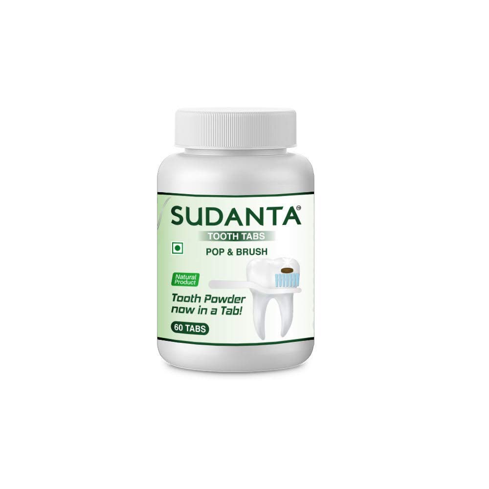 Sri Sri Tattva Ayurveda Sudanta Tooth (60 Tablets) Tooth Powder in Tab