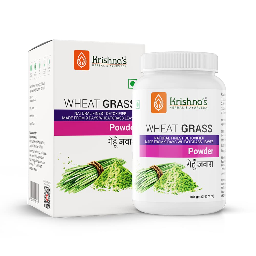 Krishna’s Wheatgrass Powder – (100 Gm) For Constipation