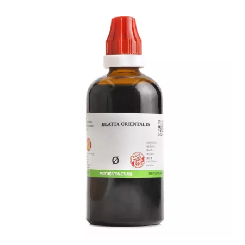 BJain Blatta Orientalis 1X (Q) Mother Tincture (100ml) For cough, Sore throat