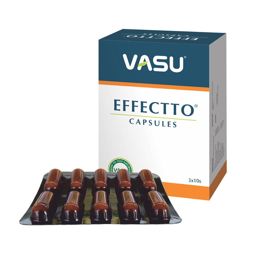 Vasu Effectto 30 Capsules Ayurveda Ayurvedic Herbal Product