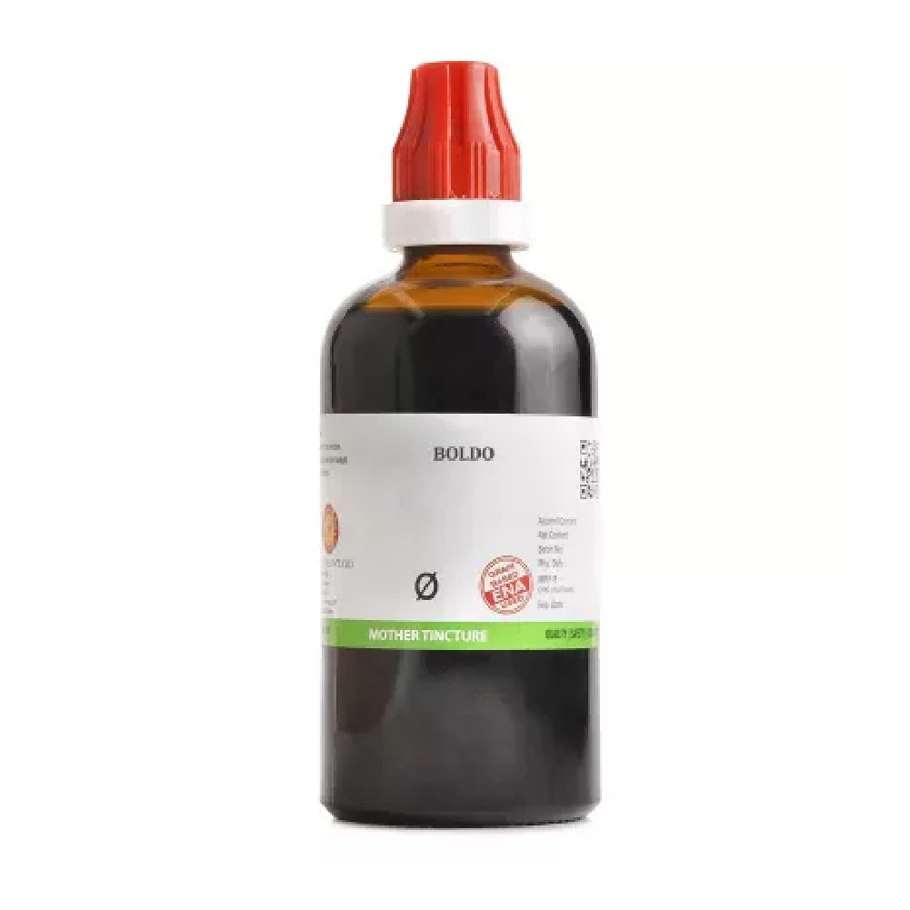 BJain Boldo 1X (Q) Mother Tincture (100ml) for Constipation, Acidity, liver