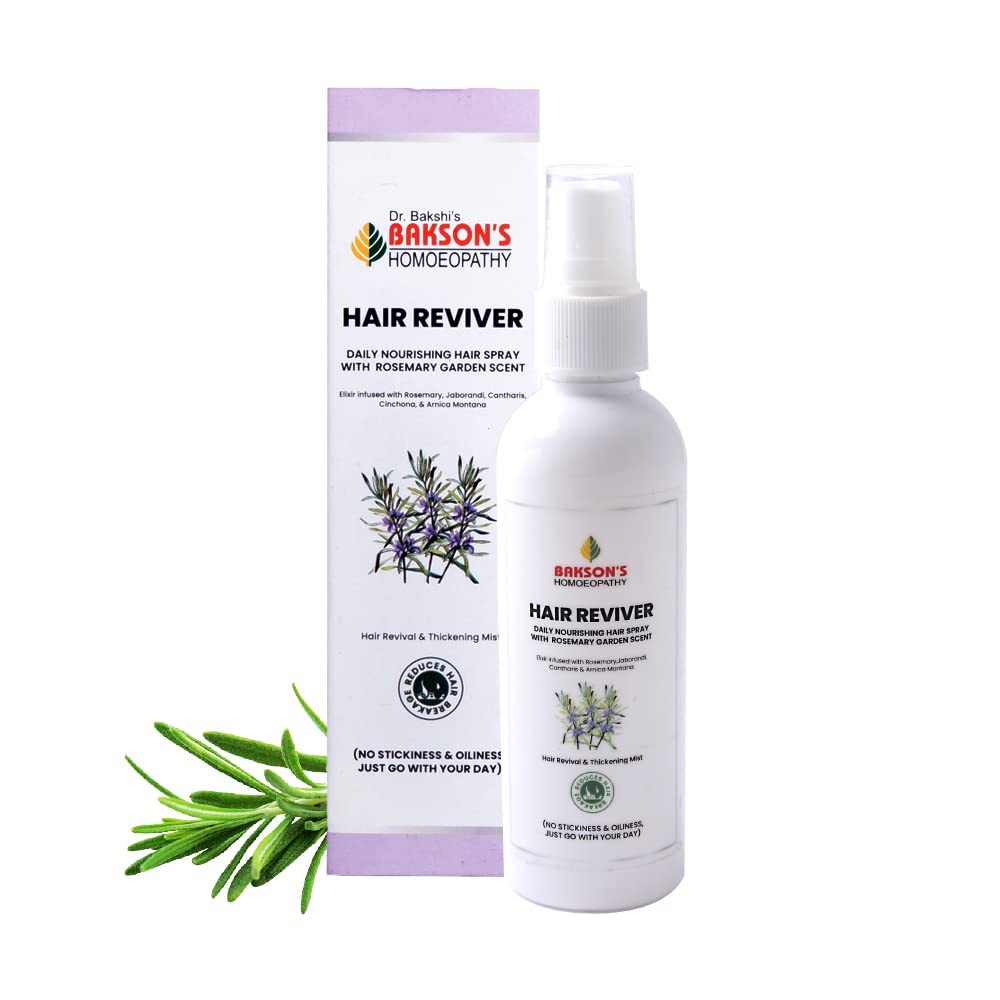 Bakson Homeopathic Hair Reviver (100ml) Unisex Revitalize Your Hair , Regrowth