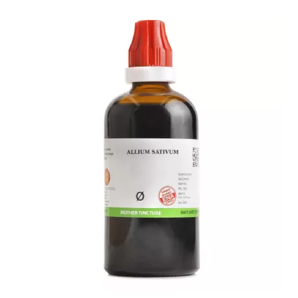 BJain Allium Sativum 1X (Q) Mother Tincture (100ml) For Cough, Vertigo