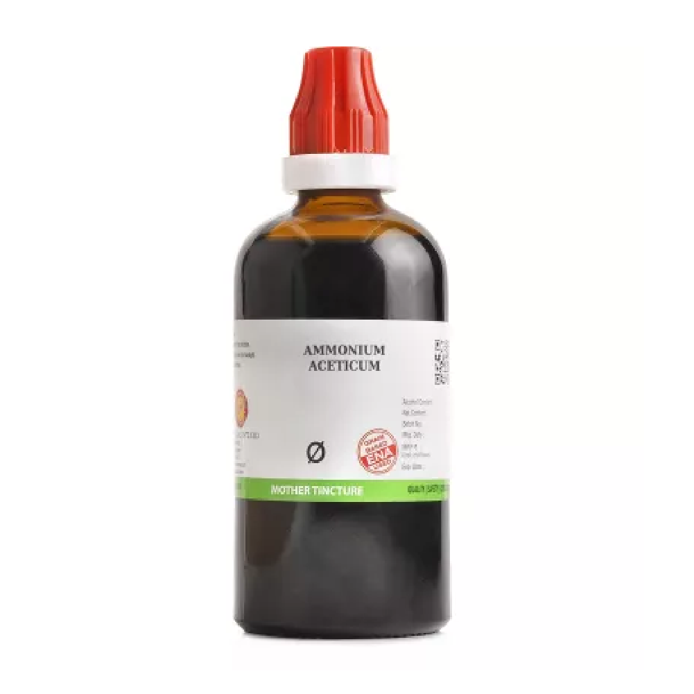 BJain Ammonium Aceticum 1X (Q) Mother Tincture (100ml) For Vomiting, Weakness