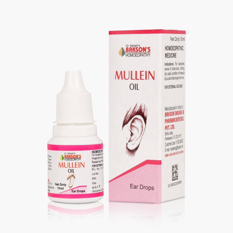 Bakson’s Mullein Oil 10ml for ear care