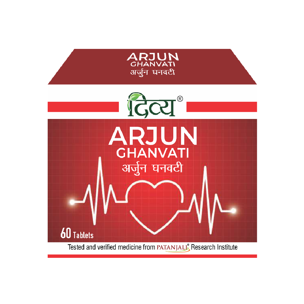 Patanjali Divya Arjun Ghanvati 60 Tablets for heart muscles