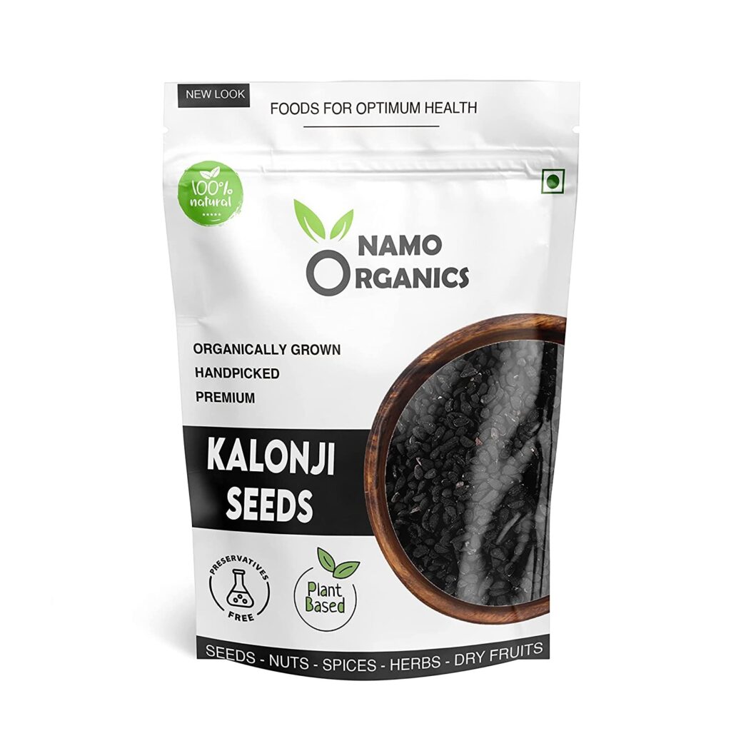 Namo Organics – Kalonji Seeds ( Pure Nigella Seeds) 250 Gm For hair growth, digestion