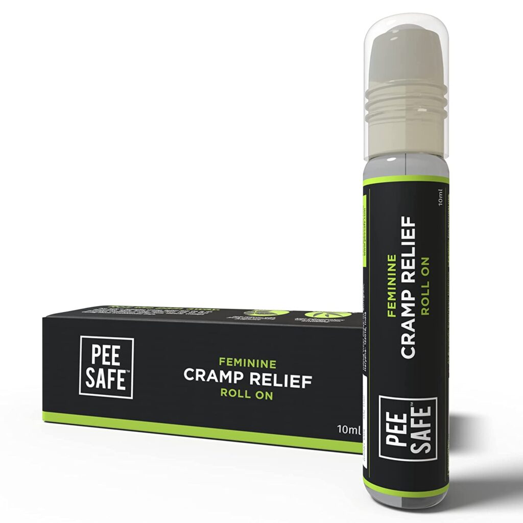 Pee Safe Feminine Cramp Relief Roll On (10 ml) For Pain Relief, Menstrual Pain, Menstrual Cramps