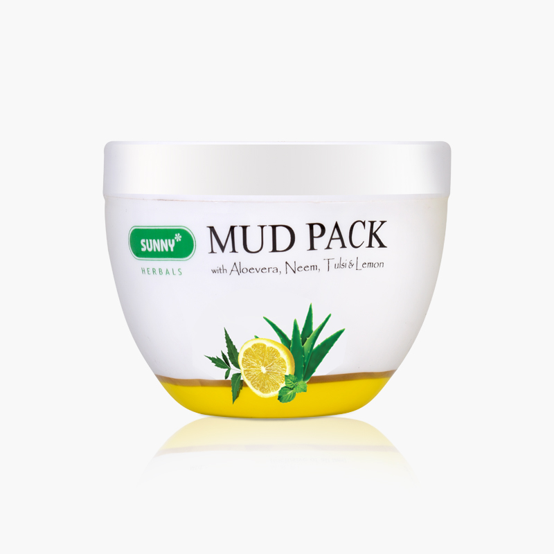 Bakson’s Sunny Mud Pack with Aloe Vera, Neem,Tulsi & Lemon 150gm for skin infections dry skin