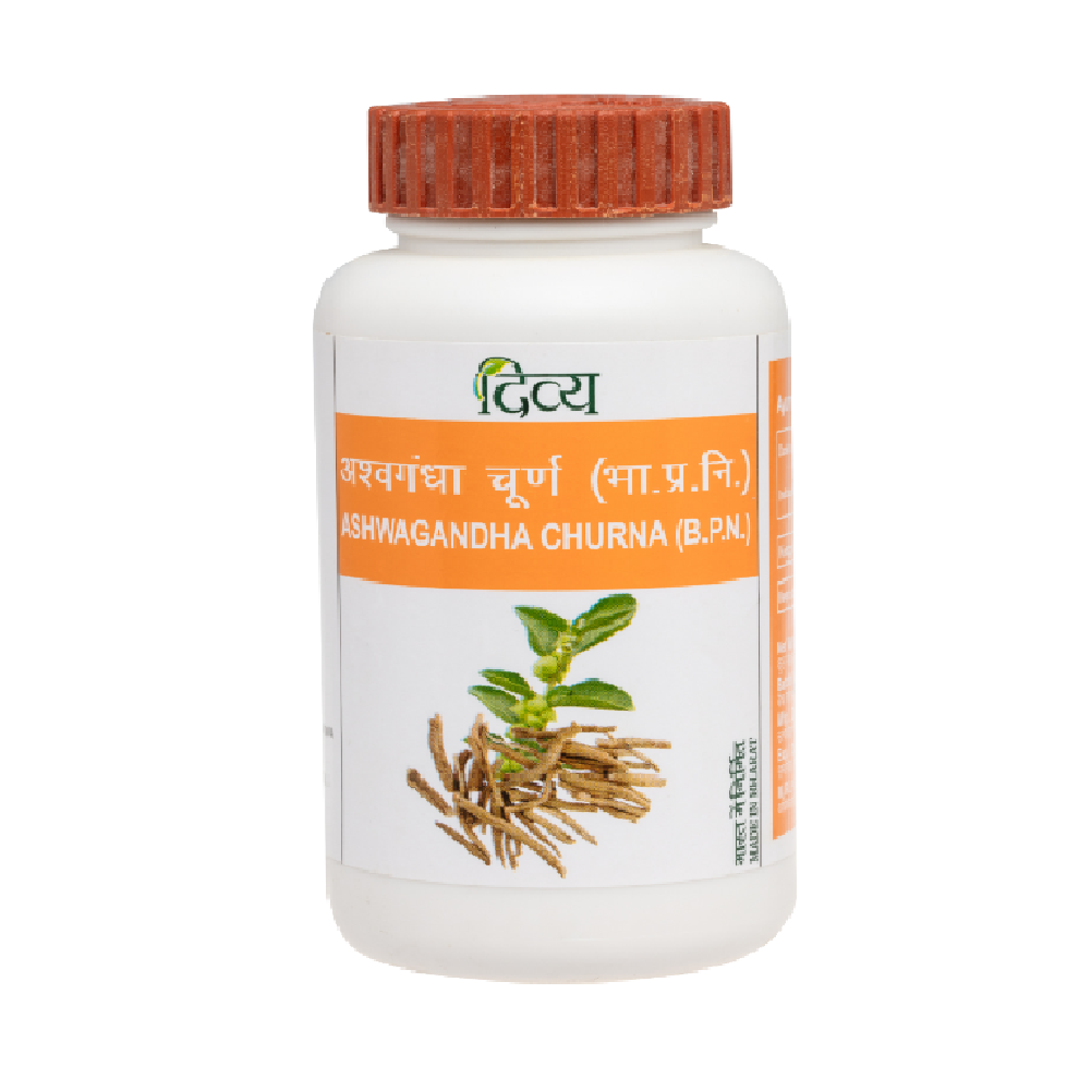 Patanjali Divya Ashwagandha Churna 100gm for Controls depression and relieves stress.