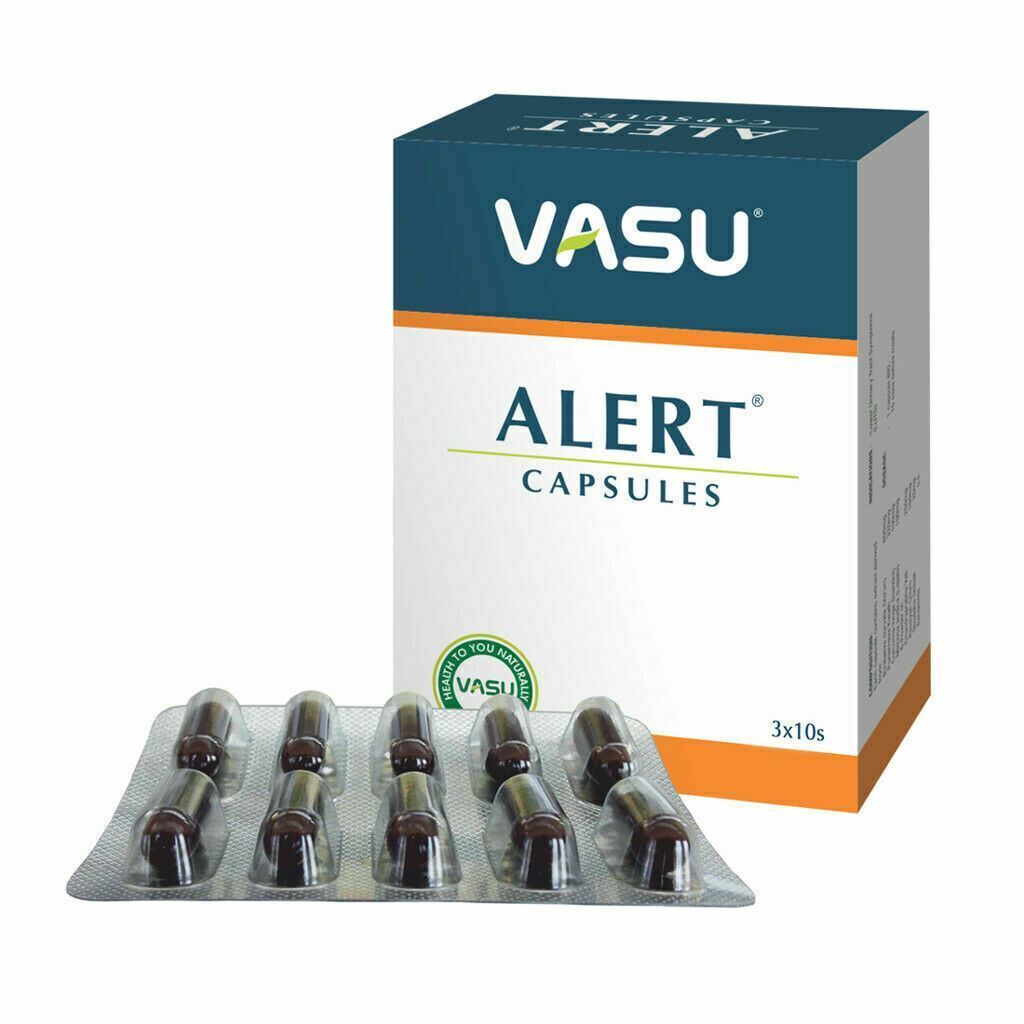 Vasu Alert 30 Capsules for Headache & Migraine