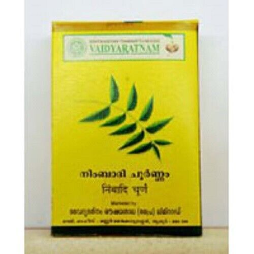 VAIDYARATNAM NIMBADI CHOORNAM 50 gm x 2 For Eczema, Skin Disease