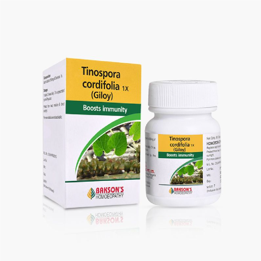 Bakson Homeopathic TINOSPORA CORDIFOLIA 1X (50 Tablet) For Boosts Immunity