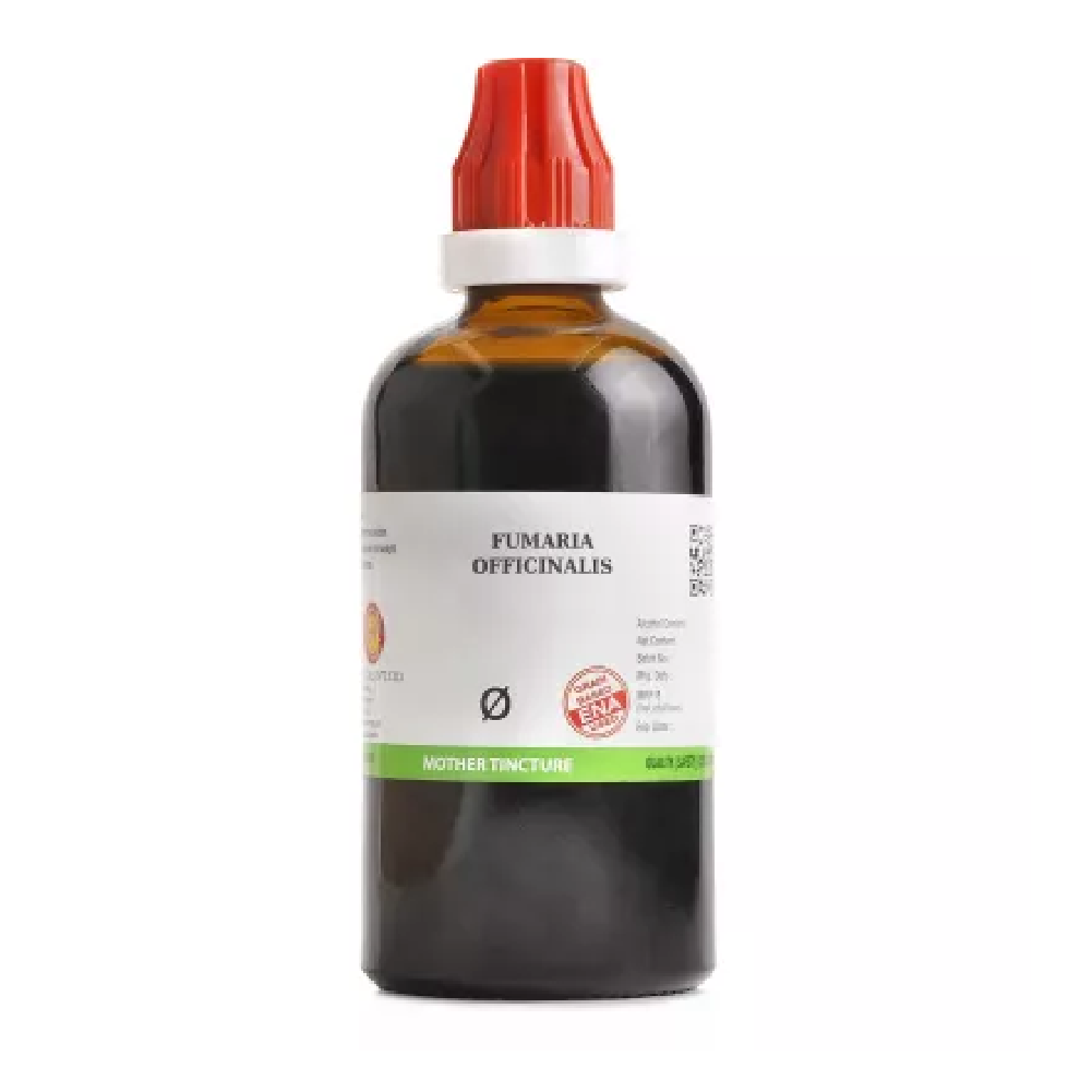 BJain Fumaria Officinalis 1X (Q) Mother Tincture (100ml) For Jaundice, Eczema