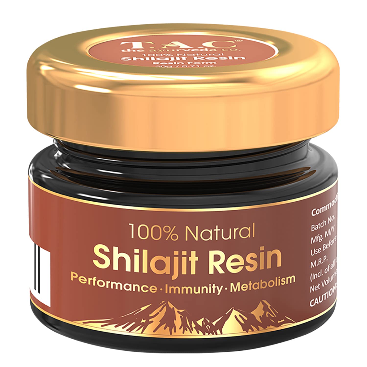 TAC – The Ayurveda Co. 100% Natural Himalayan Shilajit Resin for Men & Women, for Performance, Strength, Stamina & Energy – 20Gm