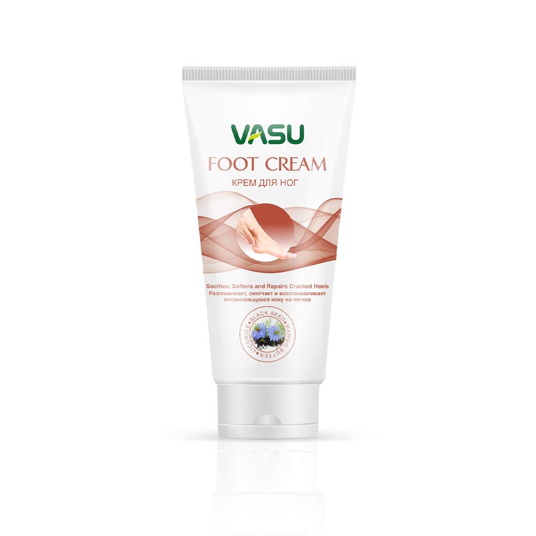 Vasu Foot Cream 60 ml for cracked and dirt-clogged heels itchiness, peeling skin