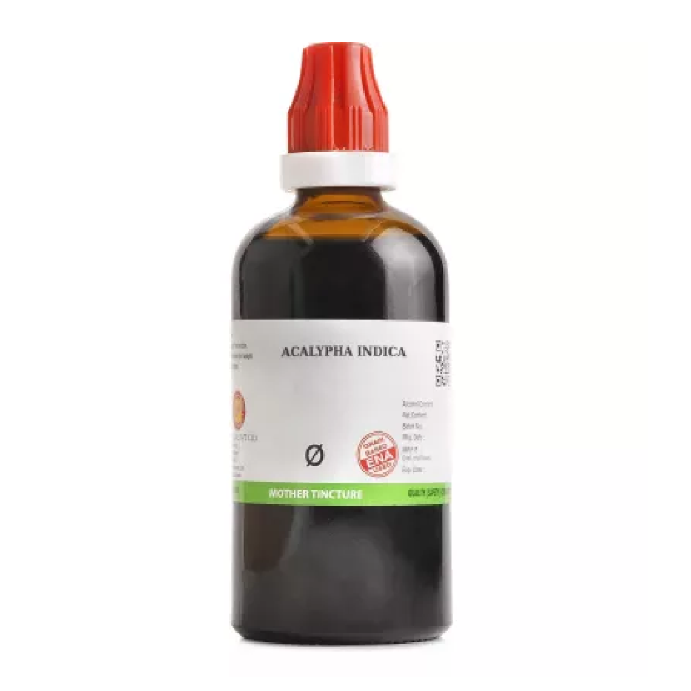 BJain Acalypha Indica 1X (Q) Mother Tincture (100ml) For Vomiting, Diarrhoea, Cough