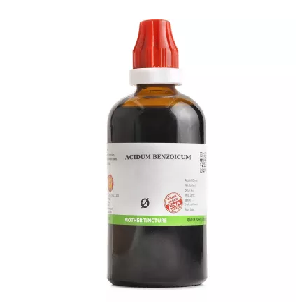 BJain Acidum Benzoicum 1X (Q) Mother Tincture (100ml) For Gout, Joint Pain