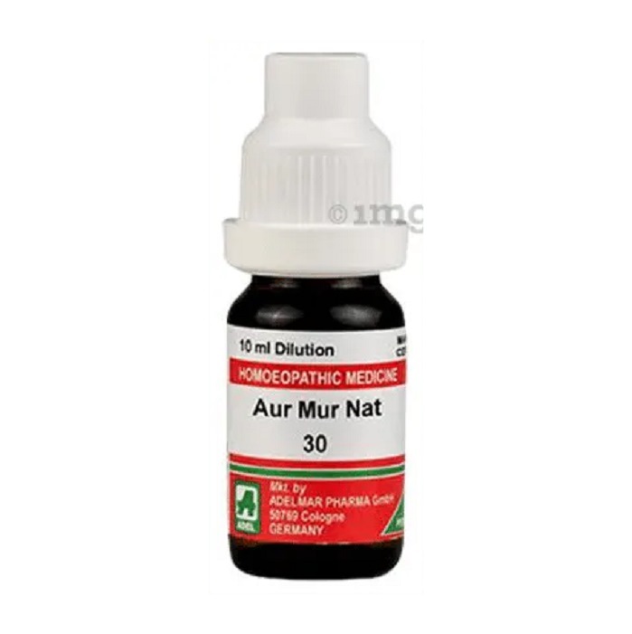 Adel Germany Homeopathic Aur Mur Nat Dilution 10ml for high blood pressure swellings