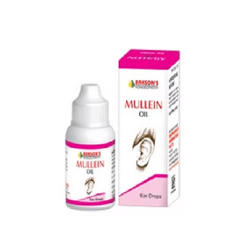 Bakson Mullein Oil Ear Drops For Wax Deposits with Obstruction, Itching 10ml