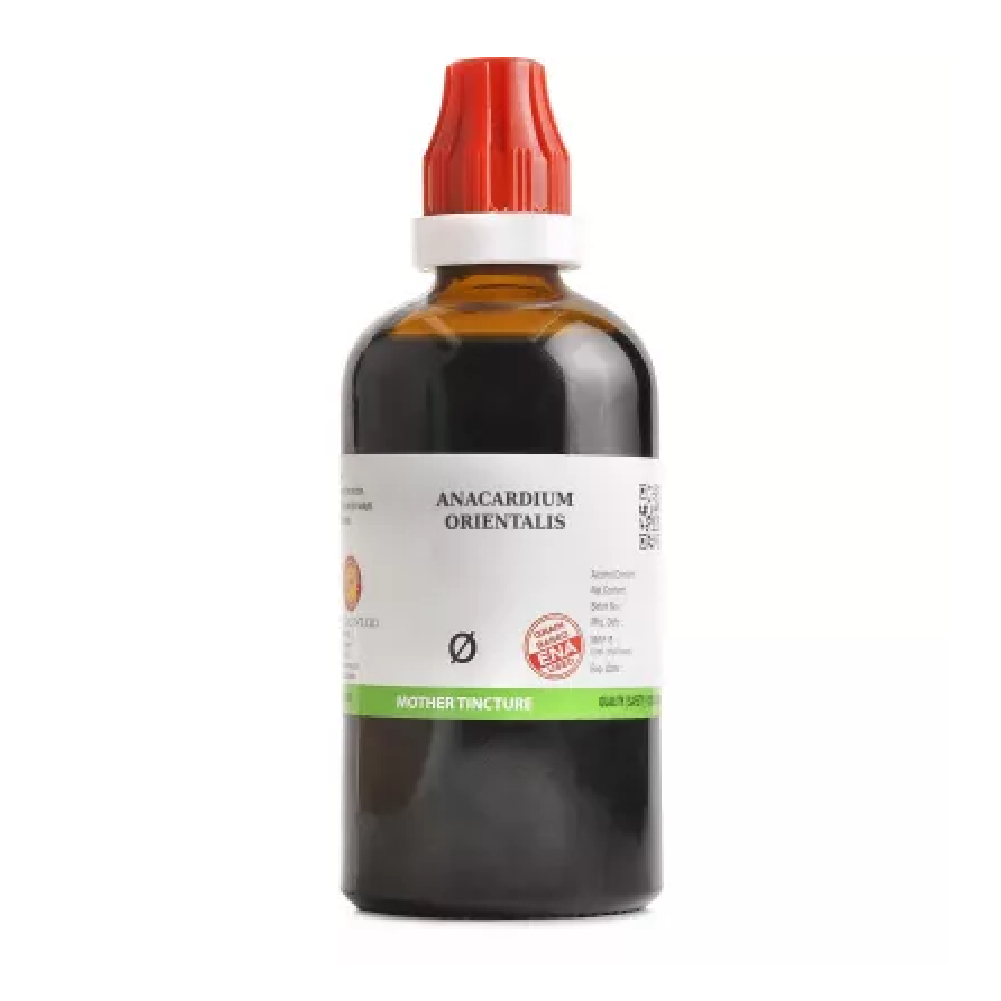 BJain Anacardium Orientalis 1X (Q) Mother Tincture (100ml) For Constipation, Joint Pain, Cough, Headache