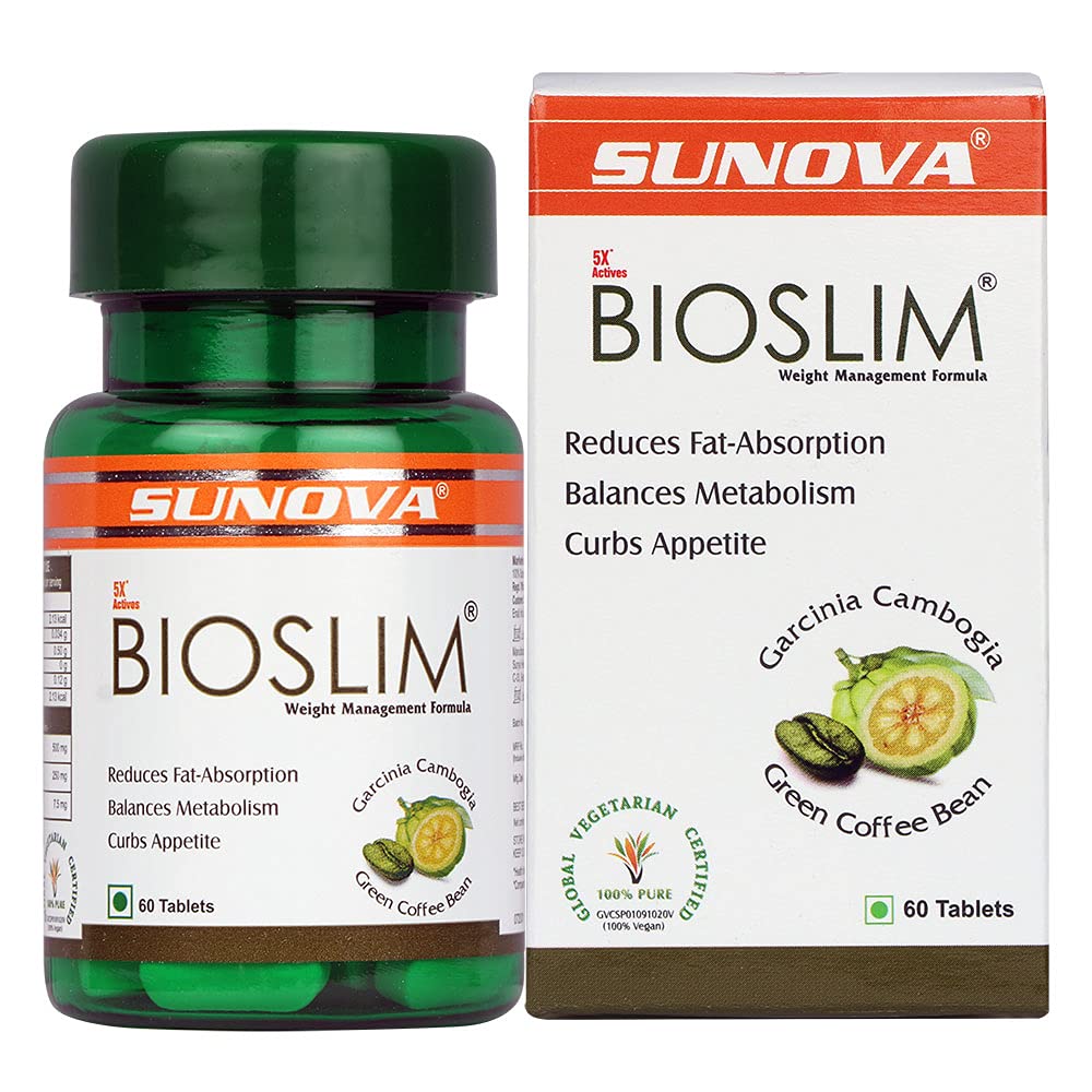 Sunova Bioslim 60 Tablets For metabolism, Weight Management, Managing fat accumulation