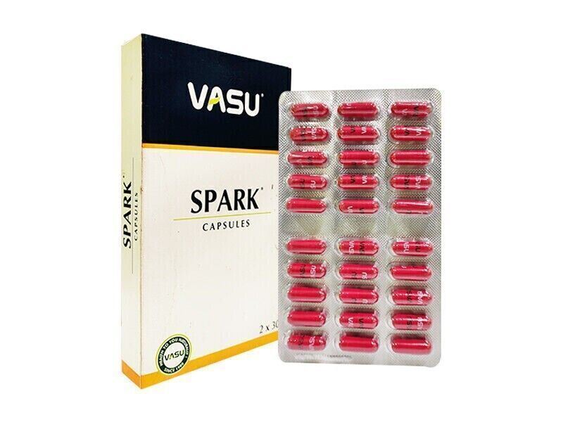 Vasu Ayurveda Spark (60 Capsules) for Improve strength, stamina