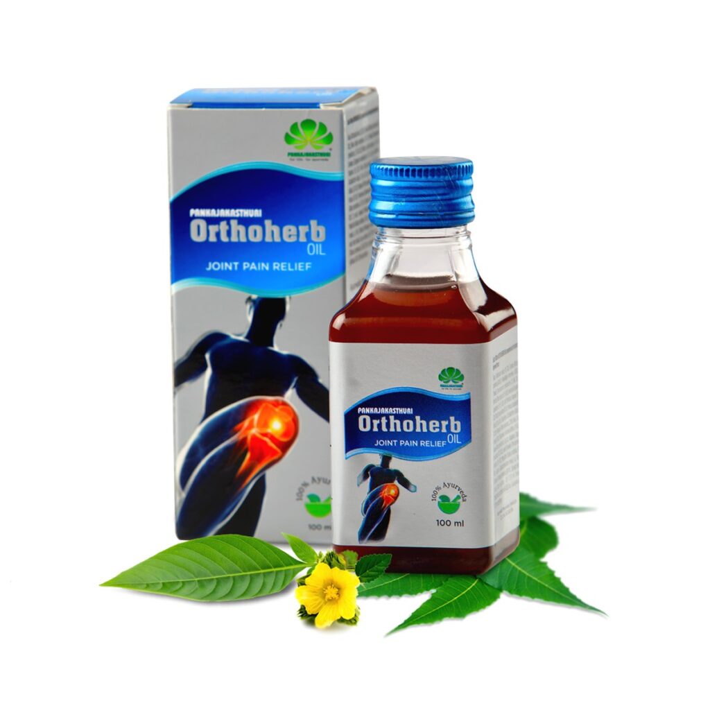 Pankajakasthuri Orthoherb Oil 100ml Effective for Joint Pain Relief