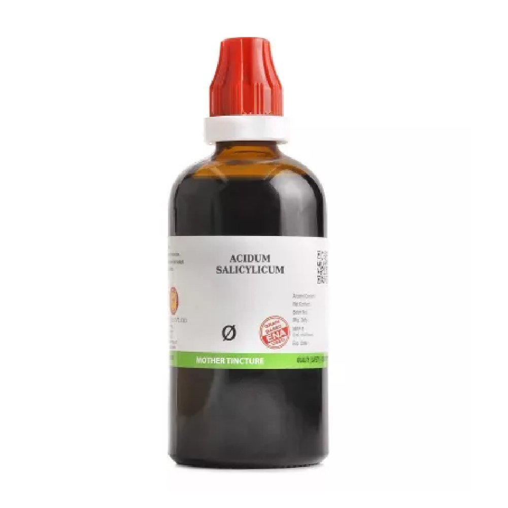 BJain Acidum Salicylicum 1X (Q) Mother Tincture (100ml) For Acidity, Joint Pain, loose Motion