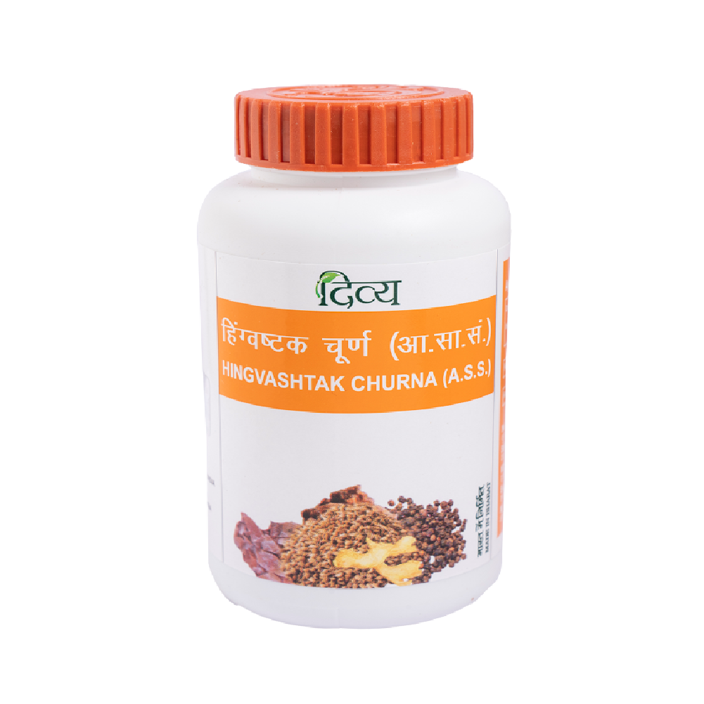 Patanjali Divya Hingvashtak Churna 100gm for arthritis, bloating, joint diseases