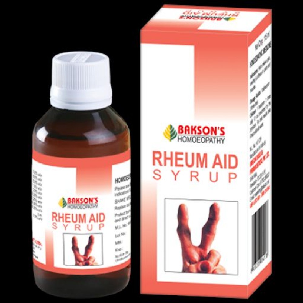 Bakson Rheum Aid Syrup 115ml for Back & Knee Pain Arthritis Headache