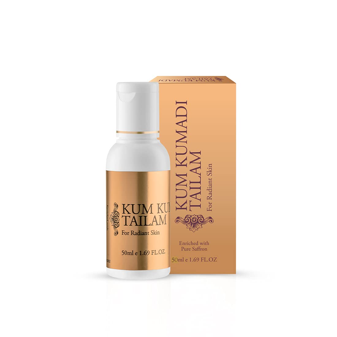 vasu Kum Kumadi Tailam 50 ml Oil Enriched With Pure Saffron For Radiant Skin