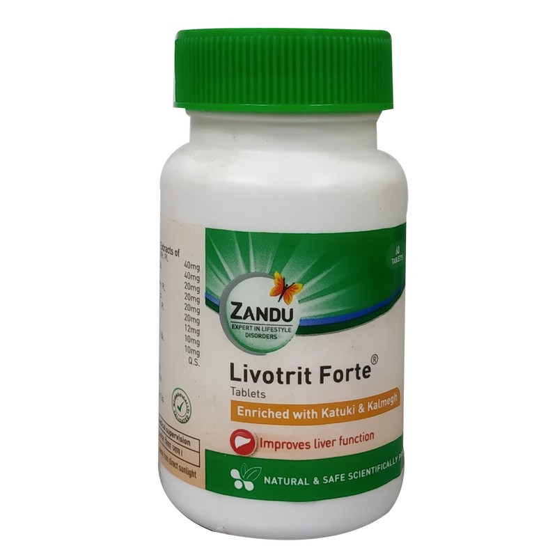 Zandu Livotrit Forte Tablet (60tab) For bone and liver health, urination and menstrual cramps