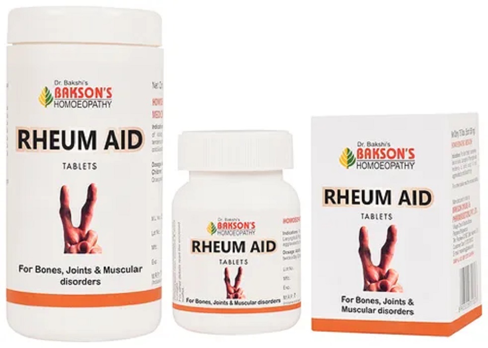 Bakson Rheum Aid Tablets Arthritis/Joint Pains,Muscular Weakness/Fatigue for pain reliever headache joints pain