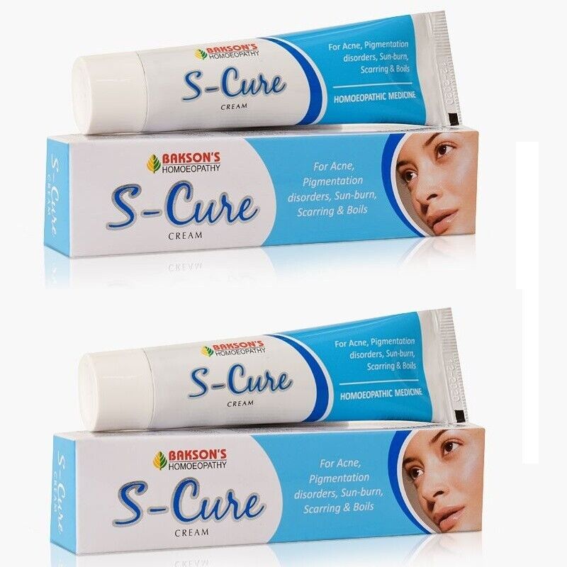 Bakson Homeopathic S-CURE CREAM 30gm (Pack Of 2) restores skin balance