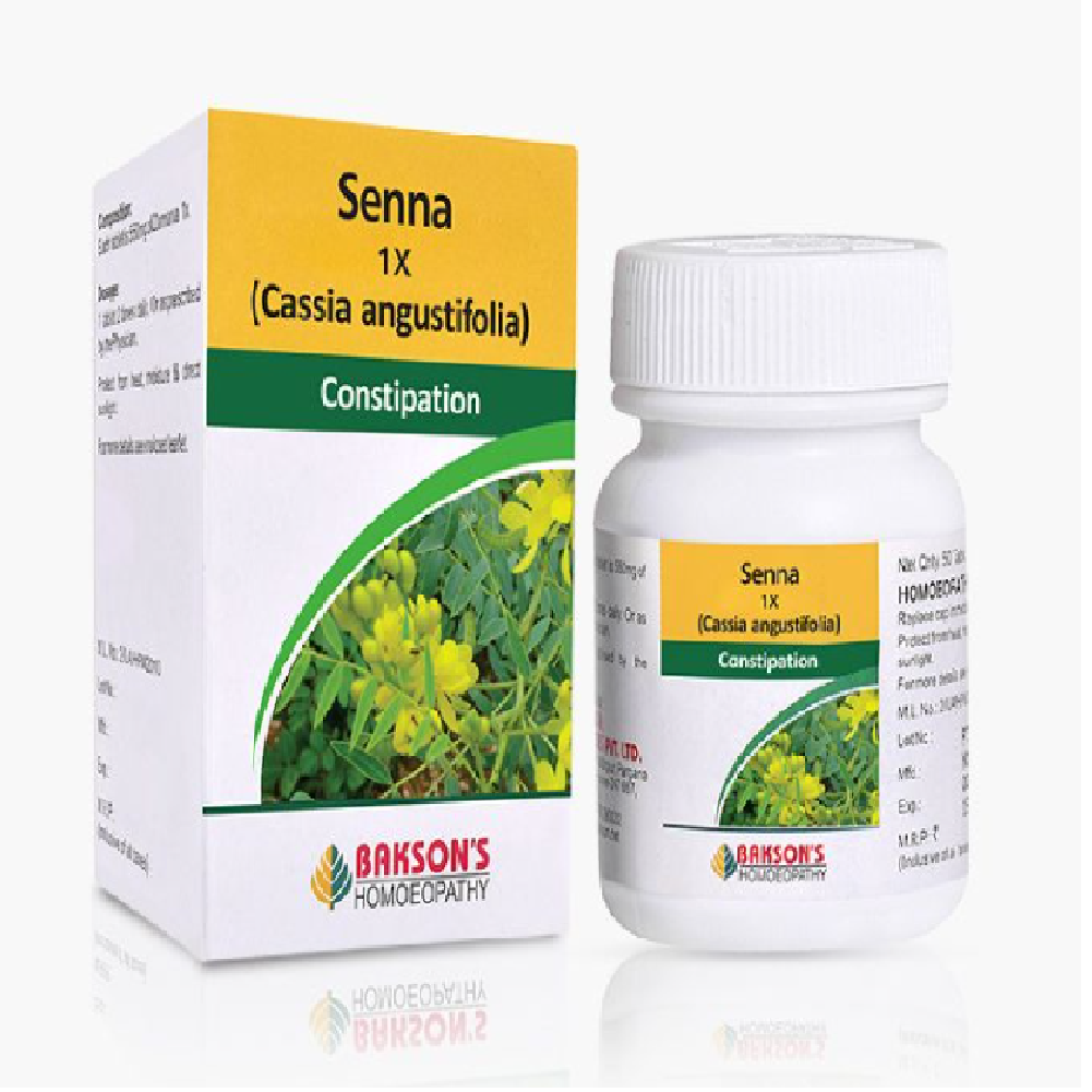 Bakson Homeopathic SENNA 1X (50 Tablet) For Constipation