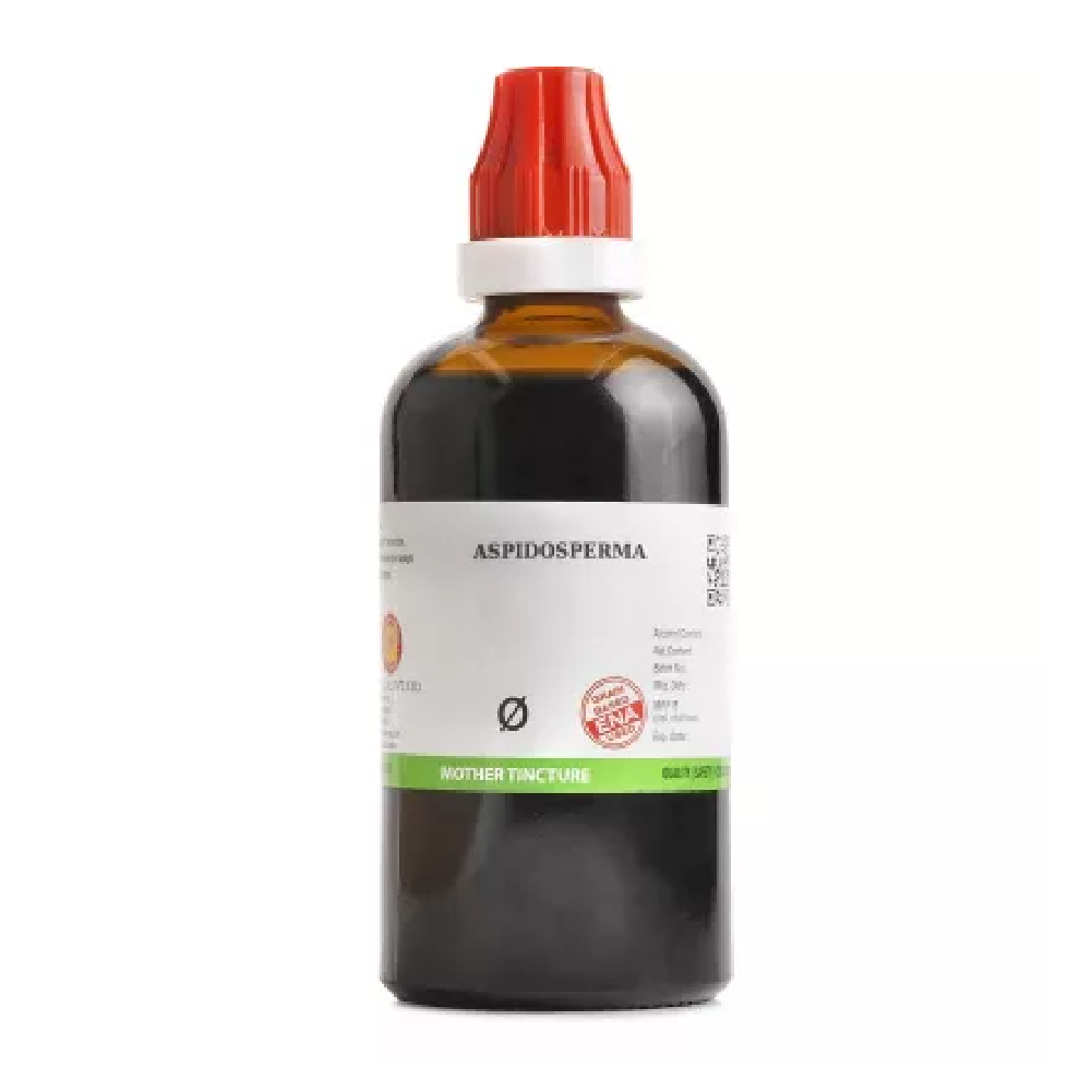 BJain Aspidosperma 1X (Q) Mother Tincture (100ml) For swelling, Asthma