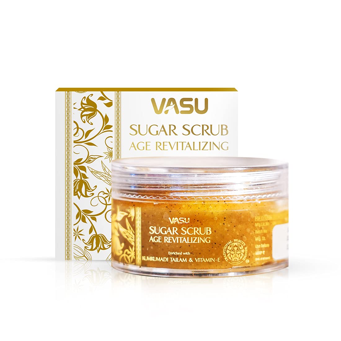 Vasu Kumkumadi Tailam Sugar Scrub Age Revitalizing For All Skin Type 50 GM