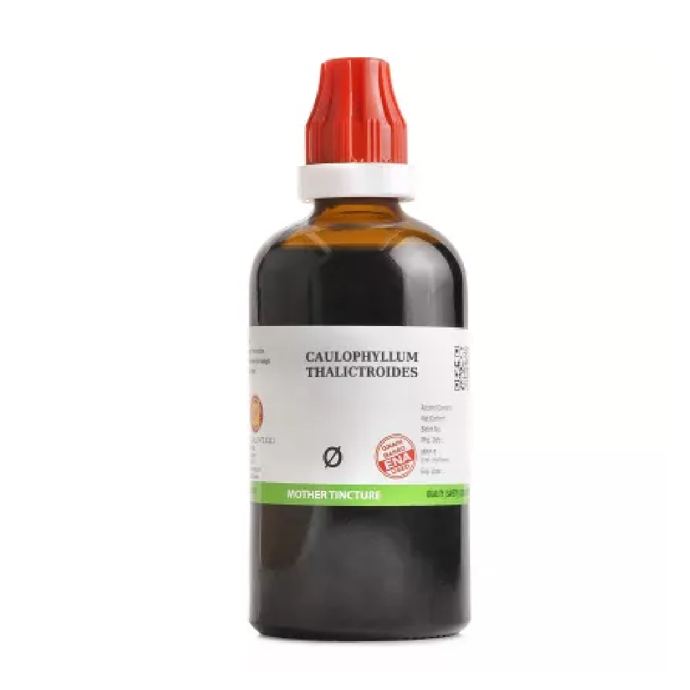 BJain Caulophyllum Thalictroides 1X (Q) Mother Tincture (100ml) For Joint Pain, Female Complaints