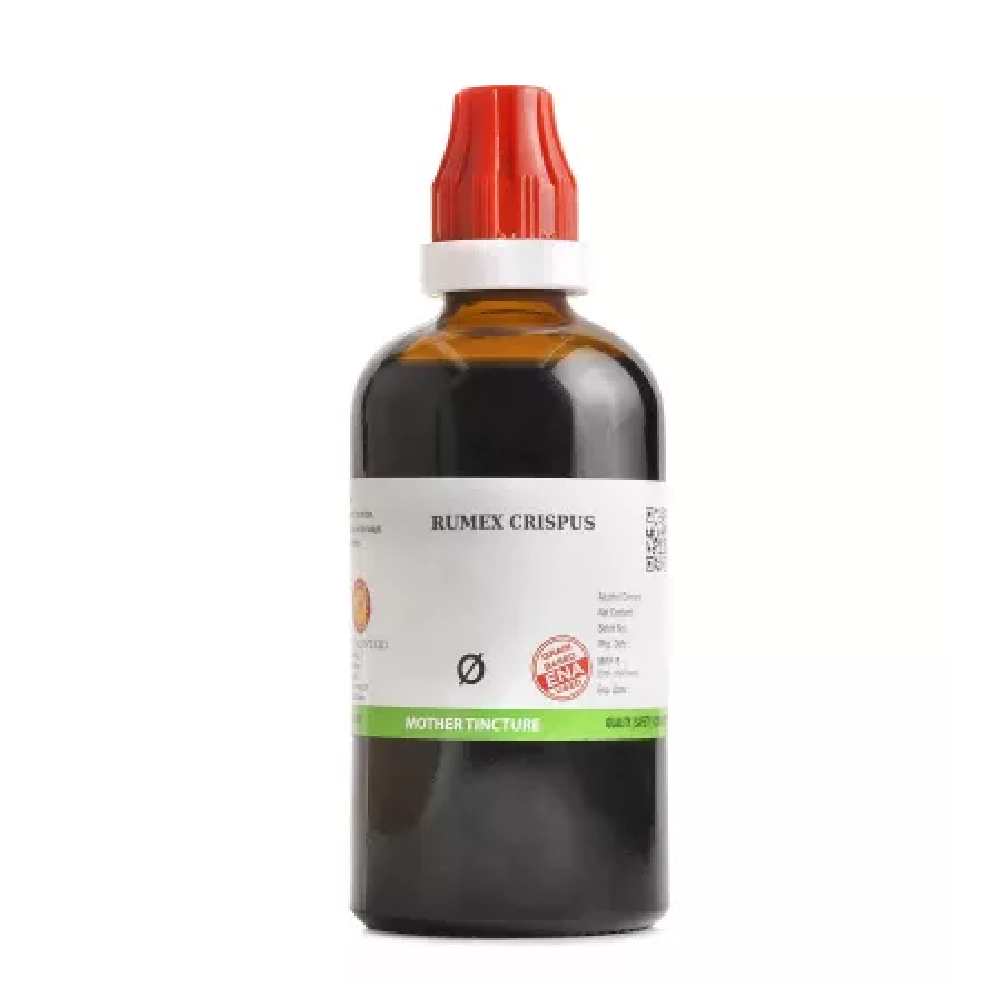 BJain Rumex Crispus 1X (Q) Mother Tincture (100ml) For Itching, Cough