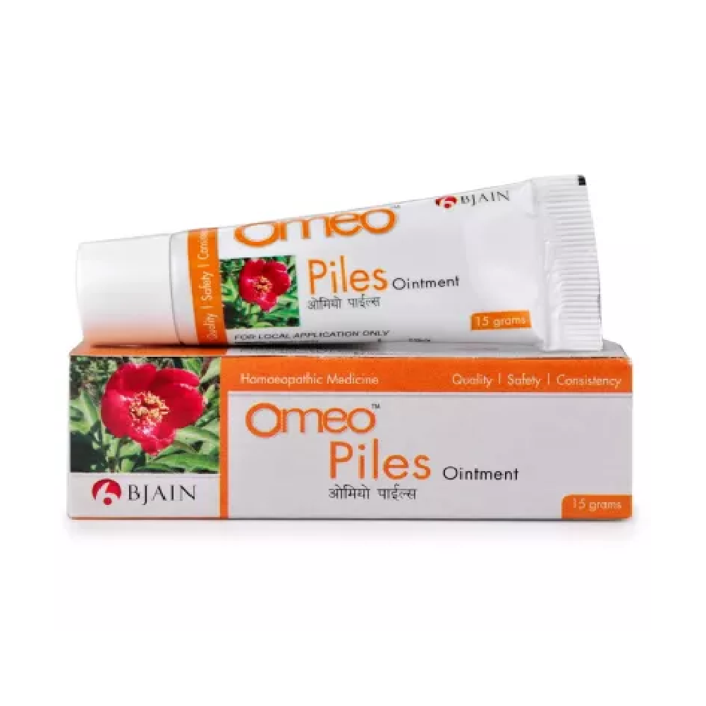 BJain Omeo Piles Ointment (15g) For Constipation, Piles