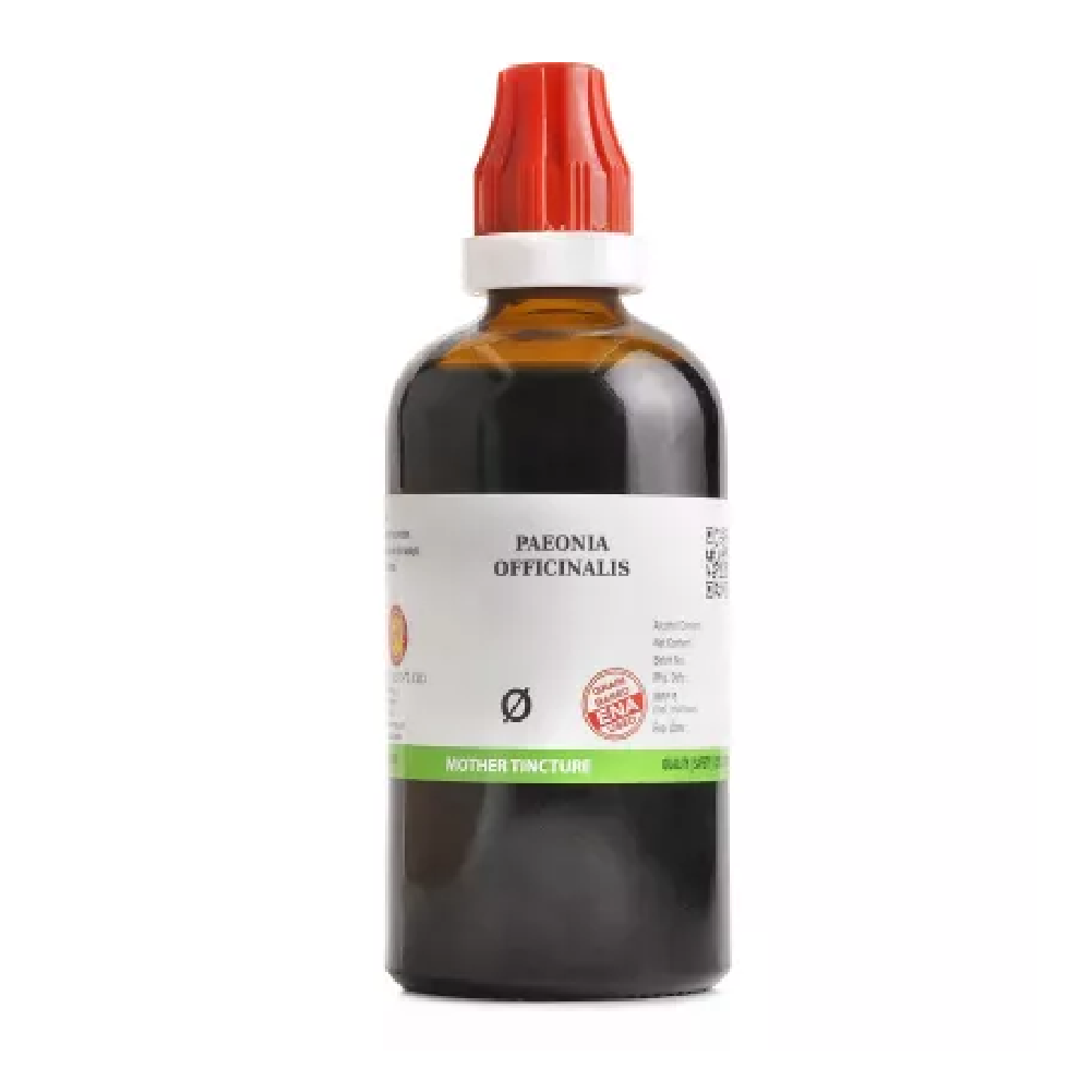 BJain Paeonia Officinalis 1X (Q) Mother Tincture (100ml) For Piles, Weakness