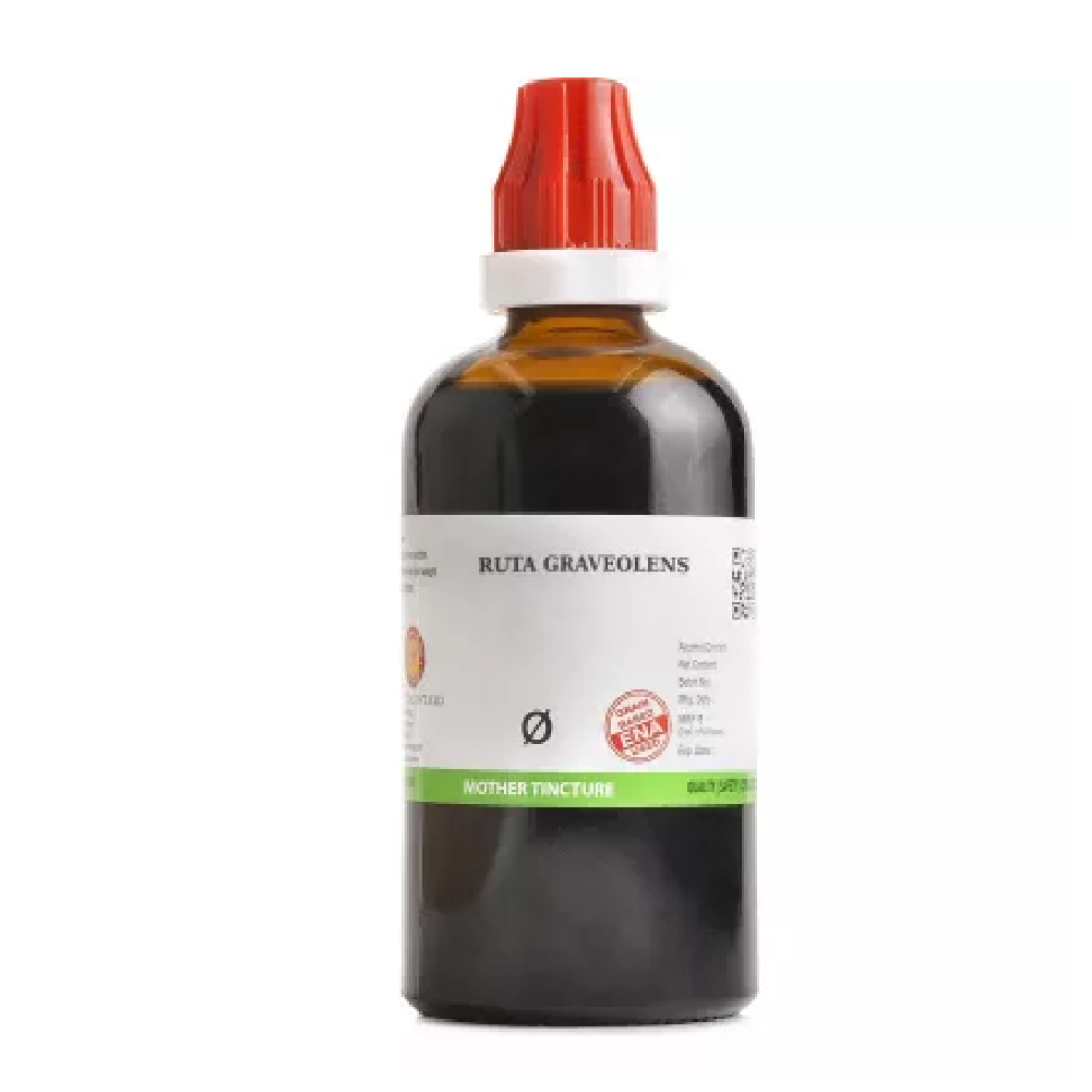 BJain Ruta Graveolens 1X (Q) Mother Tincture (100ml) For Swelling, Eye Care