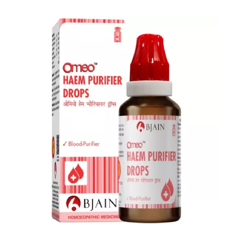 BJain Omeo Haem Purifier Drops (30ml) For Helps To Purify The Blood