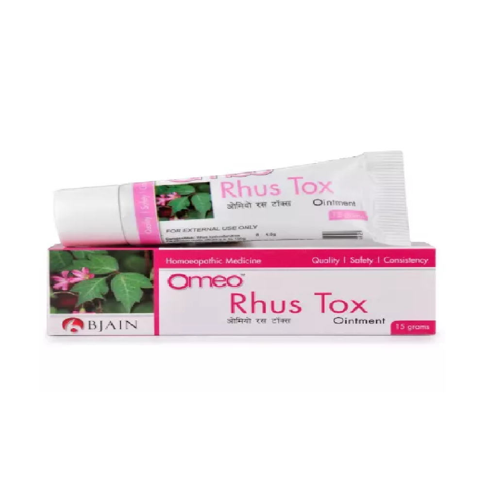 BJain Omeo Rhus Tox Ointment (15g) For Back & Knee Pain