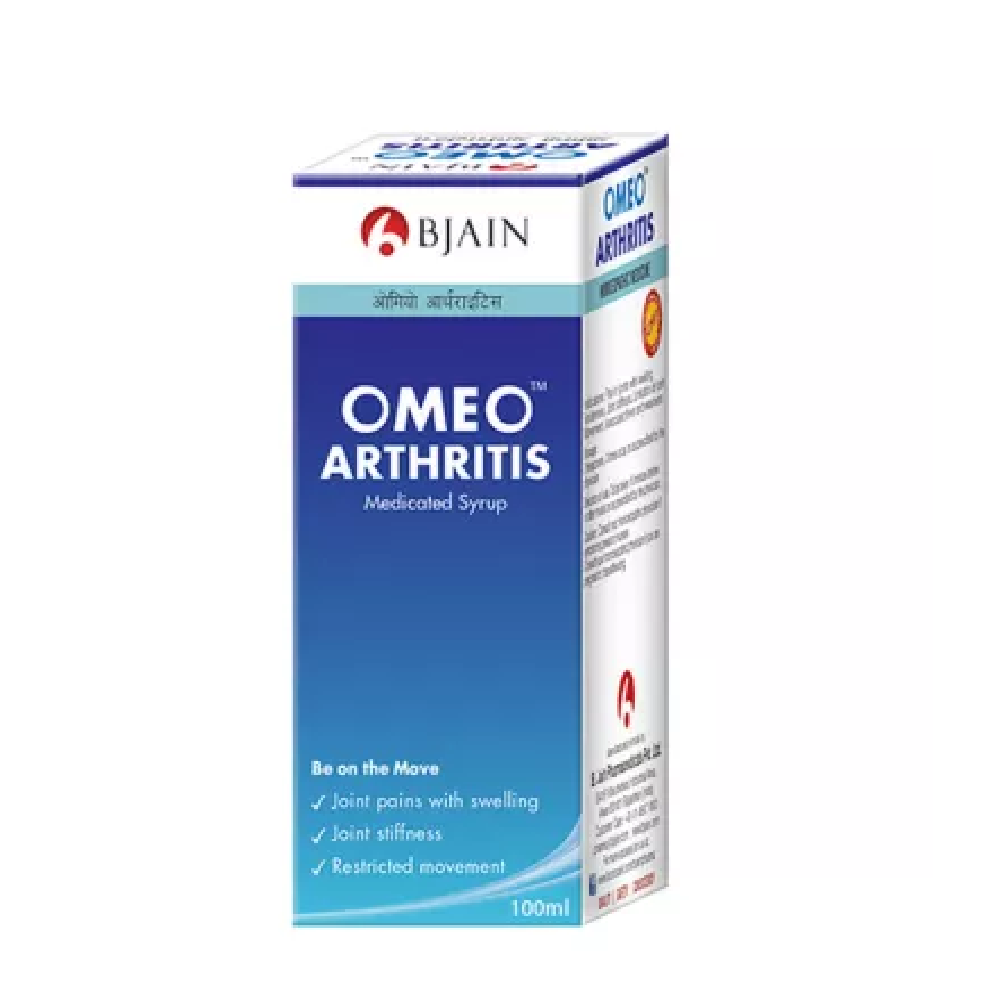 BJain Omeo Arthritis Syrup (100ml) For Swelling, Gout